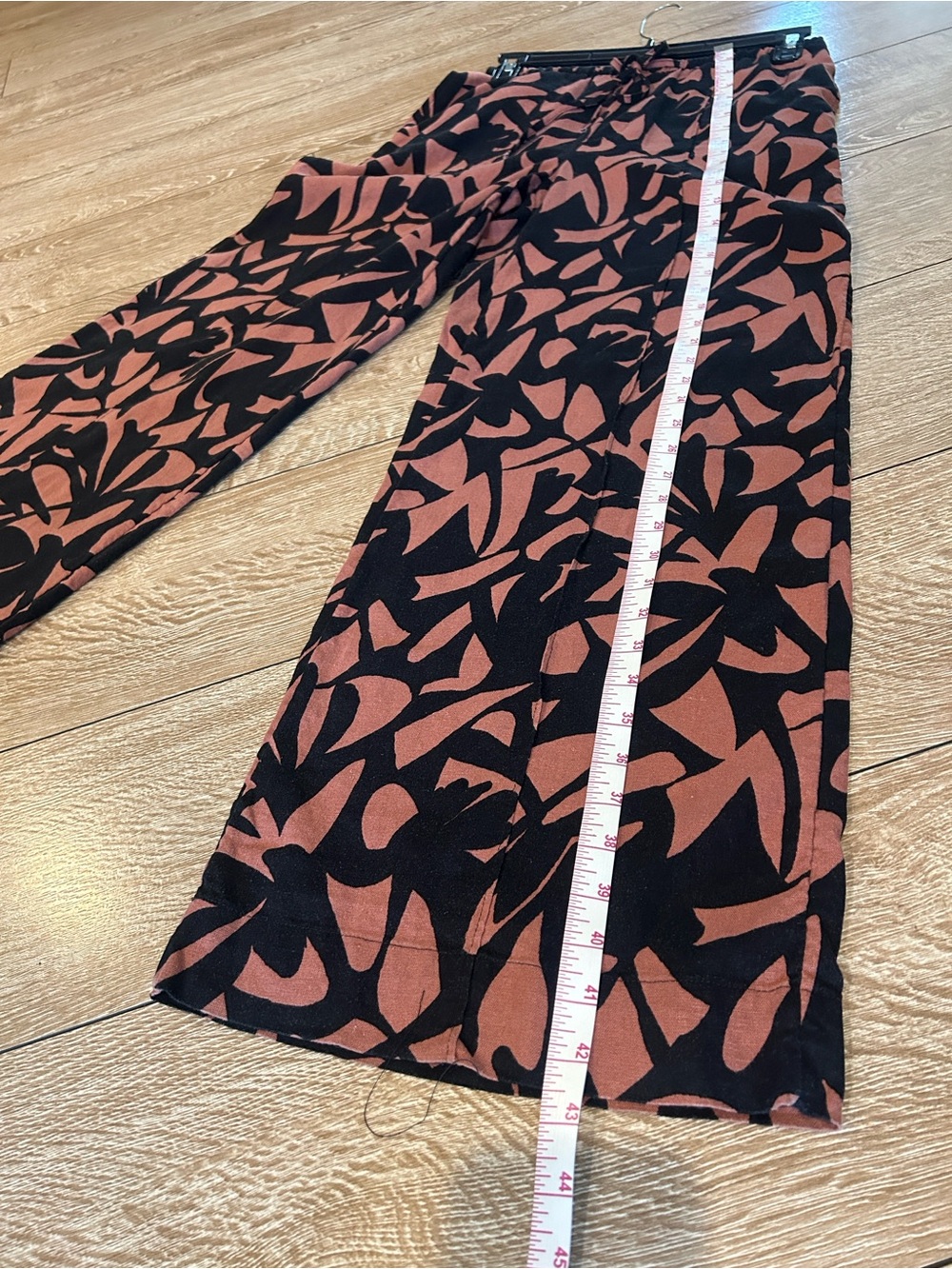 a new day Black and Rust Abstract Wide Leg Pants - Picture 11 of 14